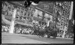 Dayton Fire Department combination wagon driving in the exhibition fire run during the 1909 Wright Brothers Homecoming Celebration by Andrew S. Iddings
