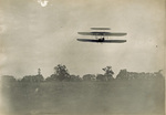 The Wright 1905 Flyer in flight at Huffman Prairie by Wright Brothers