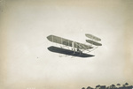 Wilbur Wright flying at Les Hunaudieres race course, August, 1908