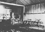 Interior of the hangar at Camp d'Auvours