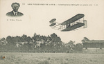 L'aeroplane Wright en plein vol