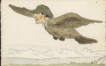 Wilbur Wright, man-bird by E. Galens