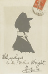 Silhouette of Wilbur Wright by J. Roux