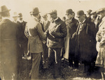Wilbur Wright greets King Alfonso XIII
