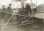 Wilbur Wright tying Katharine Wright's skirt