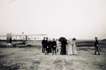 Wilbur Wright with spectators at Le Mans