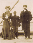 Katharine and Orville Wright with a steward