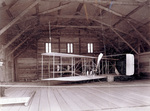 The Flyer inside the hangar