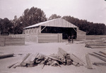 Construction of the hangar and fences