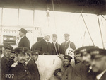 Zeppelin, Hildebrandt, and Orville Wright in a dirigible by Arthur Hoffschild