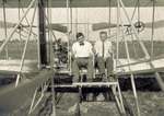 Brookins and Hoxsey seated in the Flyer by Tresslar's Studio, Montgomery, AL