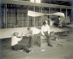 Sewing fabric on the wing by Tresslar's Studio, Montgomery, AL
