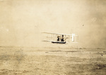 Wilbur Wright flying the Flyer