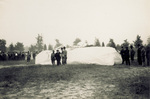 Accident showing Wright Model A wreckage by J. H. Hare