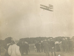Wright Model A Flyer over the crowd at Fort Myer