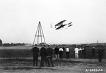 Orville Wright flying the Signal Corps Flyer