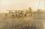 Soldiers preparing a Wright Model A Flyer for flight