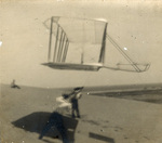 Wright 1901 glider being tested as a kite