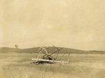"The Wreck of the Thousand Dollar Beauty", Edward C. Huffaker's gliding machine by Wright Brothers