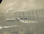 Wilbur Wright landing the Wright 1901 Glider