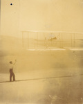 Testing the Wright 1901 glider as a kite by Octave Chanute