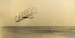 Wilbur Wright piloting Wright 1902 glider by Wright Brothers