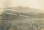 Orville Wright piloting the Wright 1902 Glider