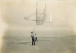 Testing the Wright 1902 glider as a kite by Wright Brothers
