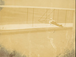Wright 1902 glider gliding down a hill