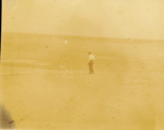 Wilbur Wright at Kill Devil Hills by Octave Chanute