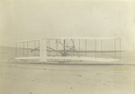 Three quarters rear view of Wright 1903 Flyer