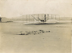 Damaged Wright 1903 Flyer after fourth flight
