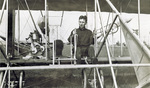 Charles Wald seated in Wright Model B Flyer