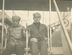 Welsh and Dodge seated in Wright Model B Flyer