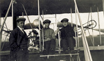 Welsh, Kraus, and Bergdoll with Wright Model B Flyer
