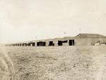 The hangars at Belmont Park
