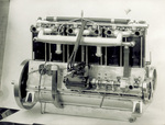 Six-cylinder vertical Wright engine