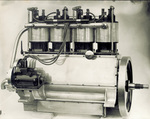 Four-cylinder vertical Wright engine