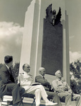 Dignitaries at Wright Memorial dedication by Luis Marden