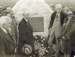Unveiling the stone marker at site of first flight by Pacific & Atlantic Photos, Inc.