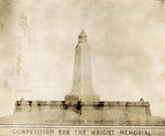 Design drawing north elevation of the Wright Brothers National Memorial by Louis H. Dreyer