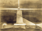 Design drawing of Wright Brothers National Memorial at night by Louis H. Dreyer