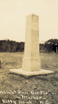 Marble marker erected by citizens of Kitty Hawk