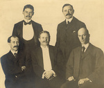 Wilbur and Orville Wright with officials of the Aero Club of America