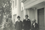 Katharine Wright with Griffith Brewer and an unidentified man