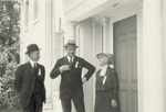 Orville and Katharine Wright with an unidentified man