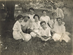 Group sitting in the grass