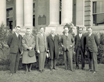 Orville Wright with German professors of engineering