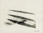 Chanute triplane glider with adjustable fore and aft controls