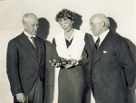 Orville Wright, Amelia Earhart, and Howard McClenahan
